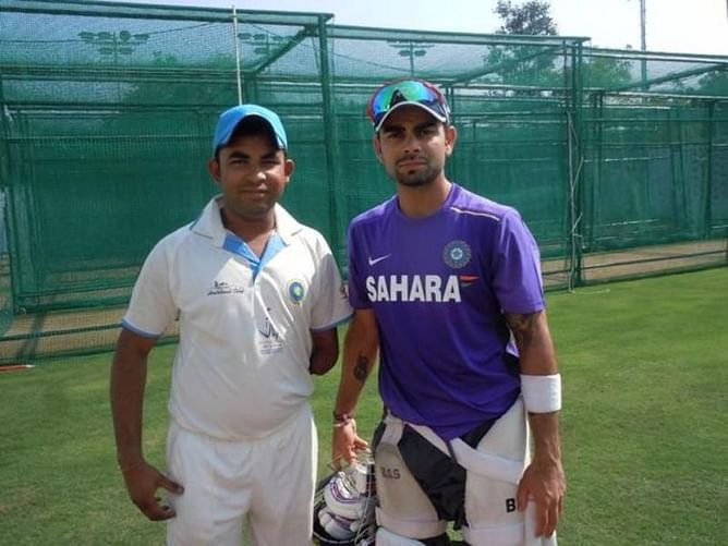Born without a left arm, Nagpur all-rounder aiming to bowl to Virat Kohli before fifth ODI