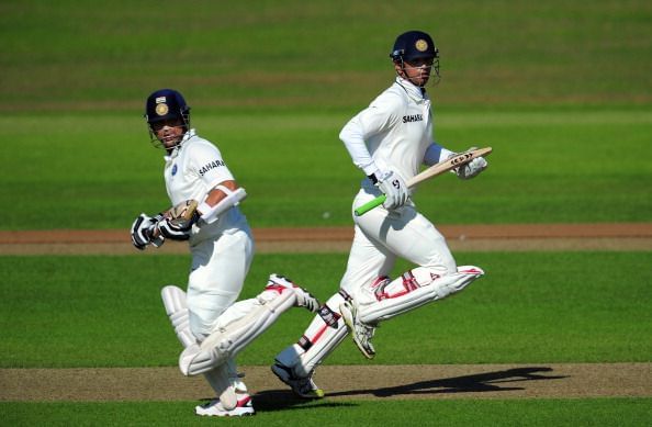 Sachin Tendulkar and Rahul Dravid