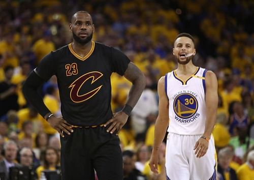 LeBron James and Stephen Curry