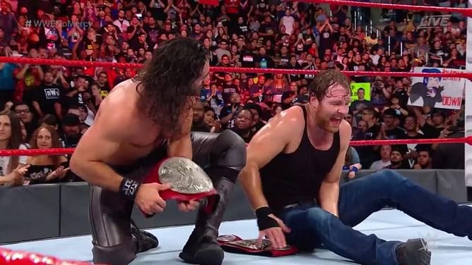 Seth Rollins & Dean Ambrose (c) vs. The Bar (Sheamus & Cesaro) for the Tag Team Championships - WWE No Mercy 2017 Match Results and Analysis