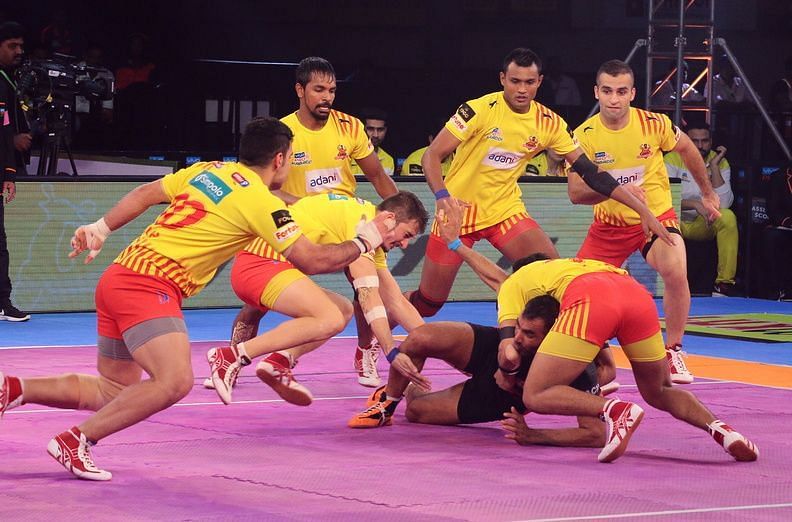 U Mumba were let down by their defence while Gujarat defence complemented the good work done by their raiders