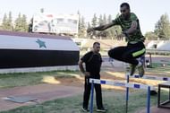 Ghazal training at the National Stadium in Syria (Image courtesy: IAAF)