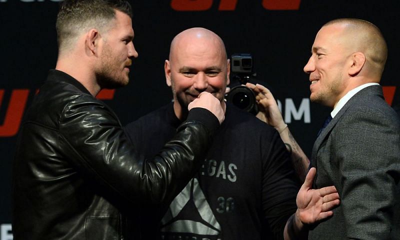 GSP (Right) changed his style to adapt to the ever-evolving MMA game.