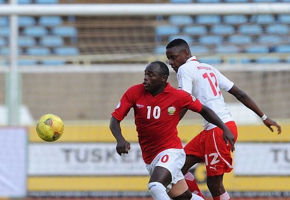 Dennis Oliech in action for Kenya