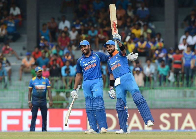 Rohit Sharma and Virat Kohli put on 219 runs for the second wicket in the fourth ODI