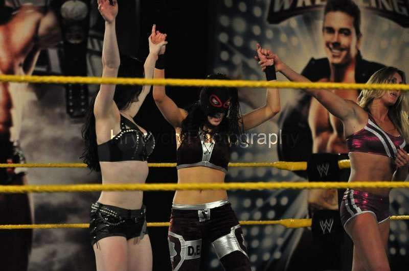 Bayley under a mask in NXT