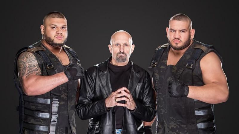Paul Ellering (C) currently manages the Authors of Pain in NXT
