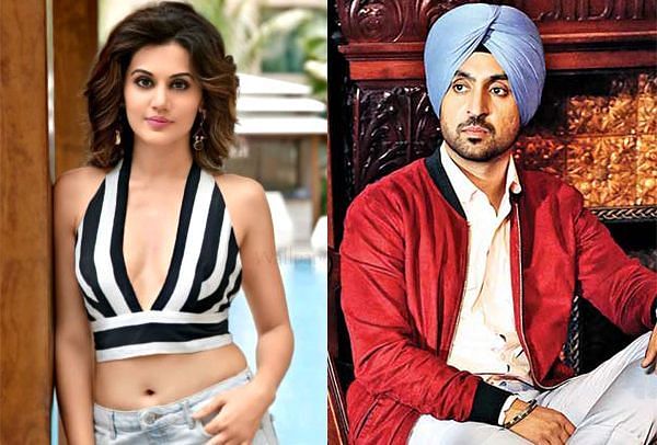 Indian film actor Diljit Dosanjh with Tapsee Pannu pose during trailer  launch of their upcoming film Soorma, the film Biopic of Hockey player  Sandeep Singh in Mumbai Stock Photo - Alamy