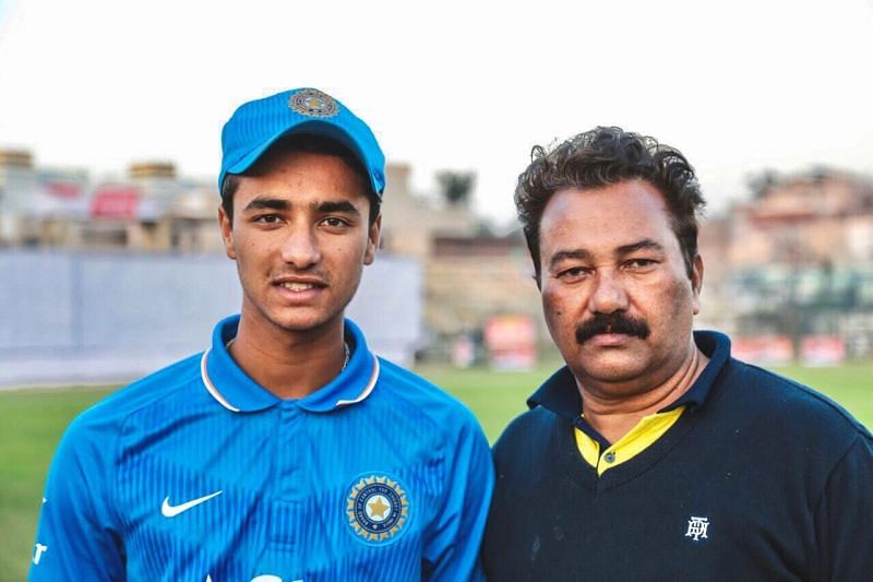 Abhishek with his father Raj Kumar Sharma