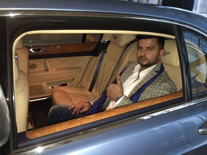 Suresh Raina escapes serious road accident following tyre burst
