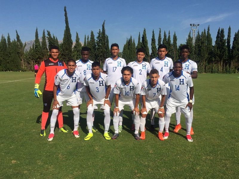 The Honduras U-17 team