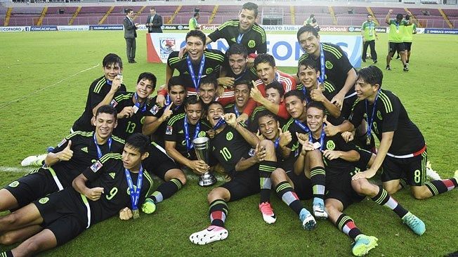 The CONCACAF U-17 Championship winning Mexico team