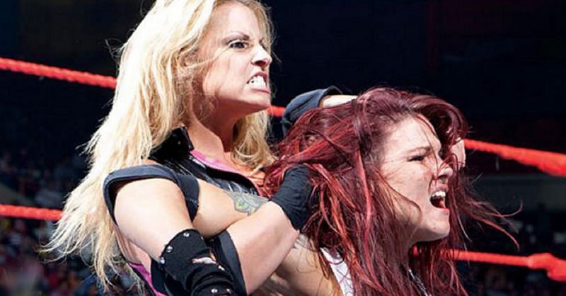 Trish Stratus and Lita headlined a main event in 2004