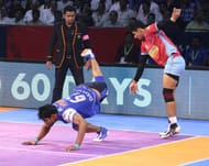 The spectacular scorpion kick by Dahiya provided the moment of the day
