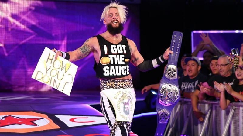 Enzo Amore wins the Cruiserweight title