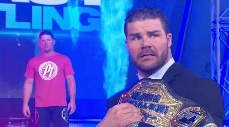 AJ Styles behind Bobby Roode in TNA