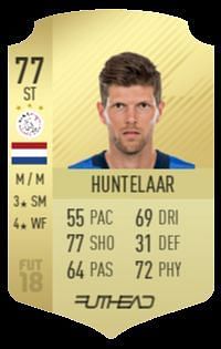 Huntelaar&#039;s FUT 18 card