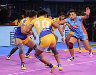 Maninder Singh put behind a quiet first half to come up with a decisive super raid in the second half