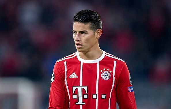 James Rodriguez joined Bayern Munich from Real Madrid on a two-year loan deal 