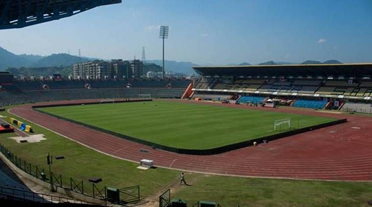 The Indira Gandhi Stadium in Guwahati