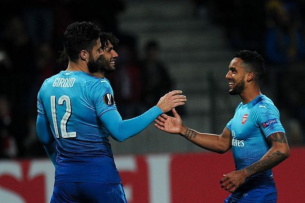 Arsenal have now scored in 12 consecutive away European fixtures