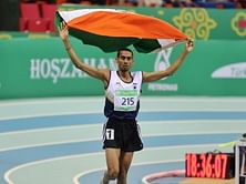 Ajay Kumar Saroj's show of bravery wins hearts at Asian Indoor Games in Turkmenistan