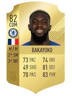 Bakayoko&#039;s FIFA 18 card