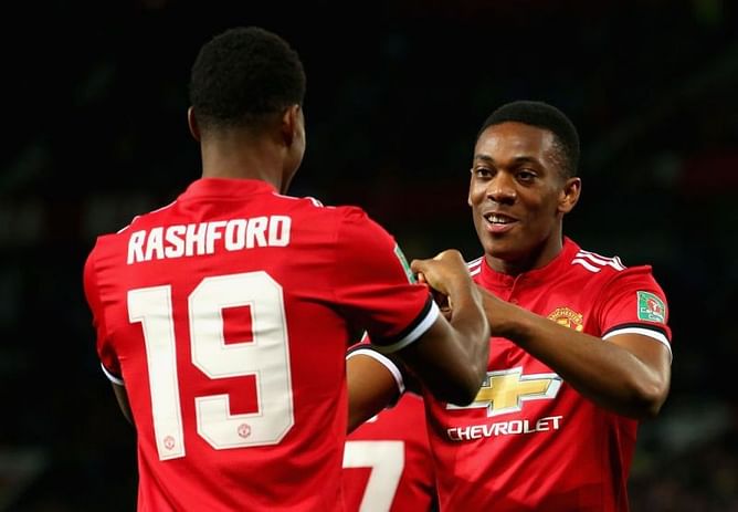 Twitter explodes as Anthony Martial and Marcus Rashford destroy Burton