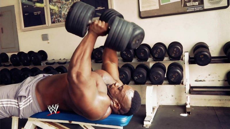Big E broke several records during his powerlifting days.