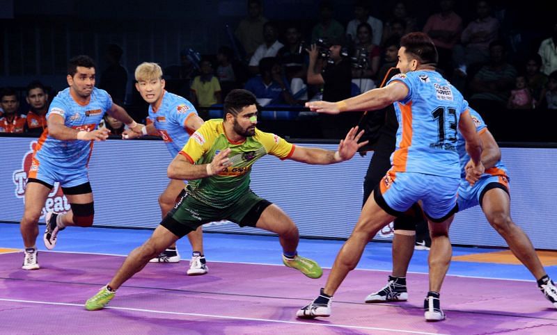 Pardeep Narwal made a costly error towards the end 