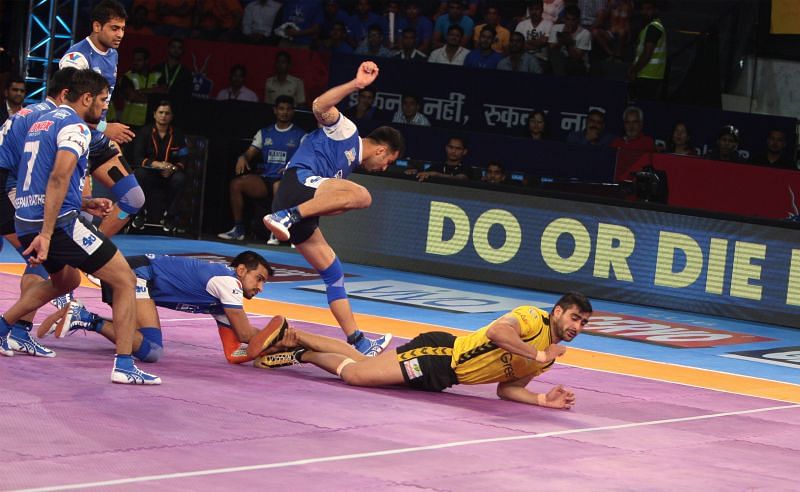 The refereeing was once again questionable even as the kabaddi delivered on the mat