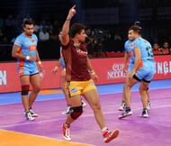 Nitin Tomar had a strong game for the Yoddha