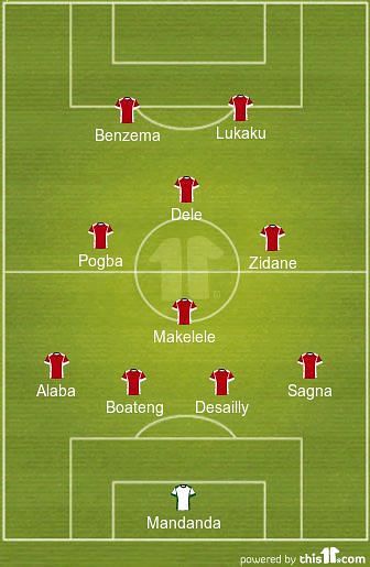 The team will line up in a 4-3-1-2 Diamond formation