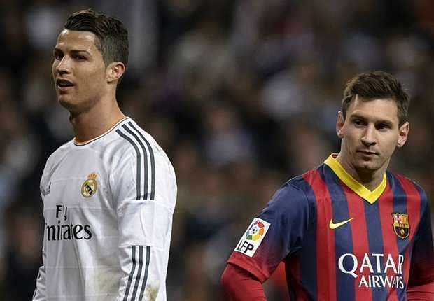Ronaldo and Messi fight it out