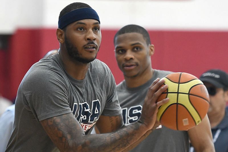 Carmelo Anthony and Russell Westbrook