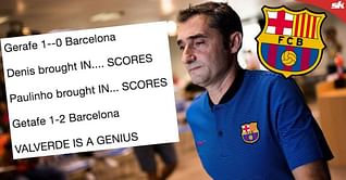 Twitter goes crazy as Paulinho saves Barcelona