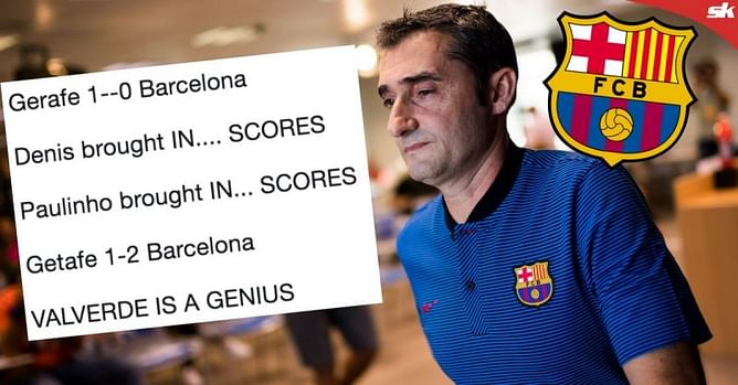 Twitter goes crazy as Paulinho saves Barcelona