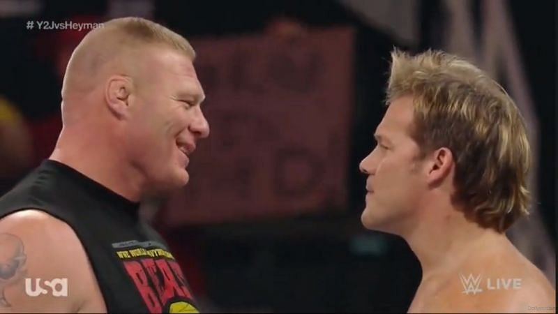 Jericho even stood up to Brock Lesnar backstage