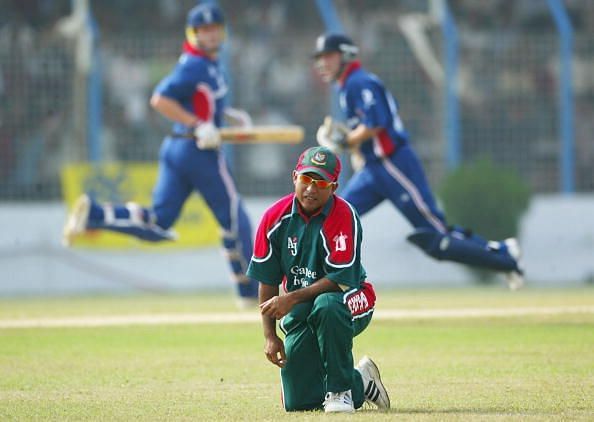 Khaled Mahmud the captain of Bangladesh 