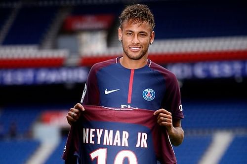 Neymar after his record-breaking move to PSG