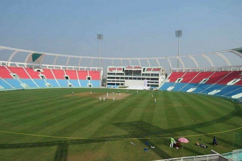 The stadium in Lucknow is currently hosting the Ranji Trophy match between Uttar Pradesh and Railways