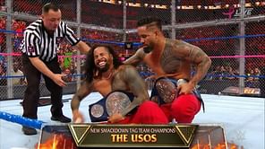 The Usos vs. New Day (c) - Hell in a Cell match for the SmackDown Tag Team Championships Hell in a Cell 2017 Match Results and Analysis