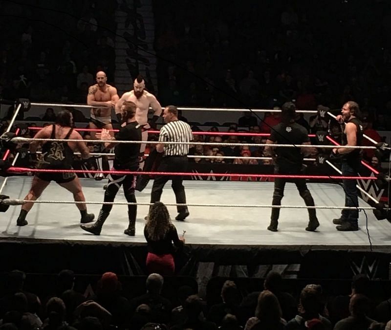Three teams collided in a RAW Tag team Championship matches 