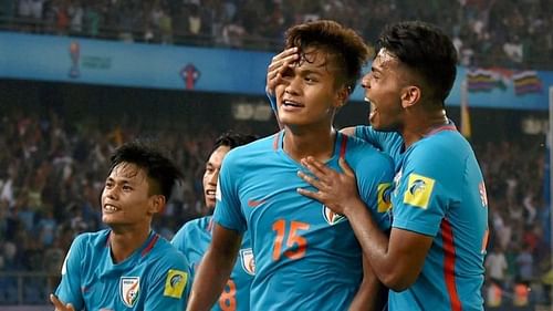 Jeakson created history by scoring India's first goal in a World Cup.