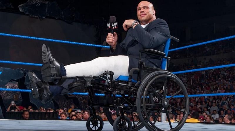 WWE got the most it could out of Kurt Angle when he was hurt.