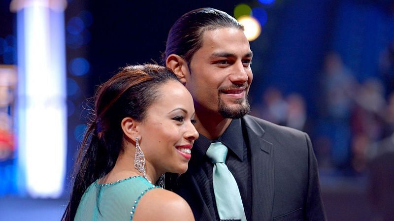 WWE Champion Roman Reigns with his wife