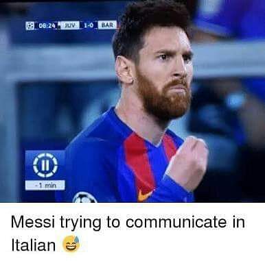 Messi is perhaps fluent in Italian