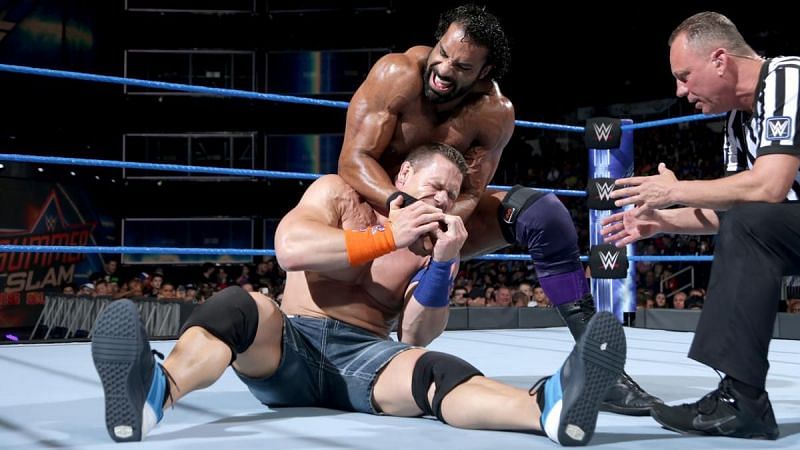 Jinder Mahal previously faced John Cena in a Smackdown Main Event