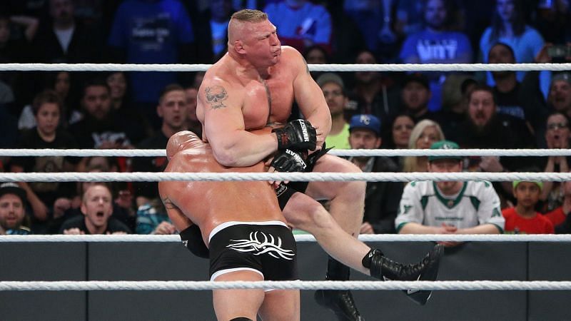 Goldberg squashed Lesnar in shocking fashion at Survivor Series 2016.