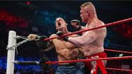 Cena facing the brunt of Lesnar's brutal rights